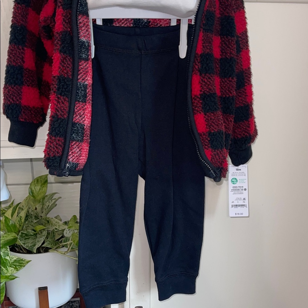 Carter's Plaid Gender Neutral Set - Picture 3 of 5